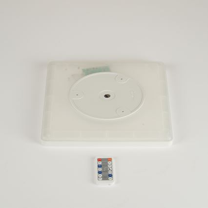 Brilagi - LED Dimmable light with a motion and dusk sensor ULTRA SLIM LED/18W/230V 30x30 cm + remote control