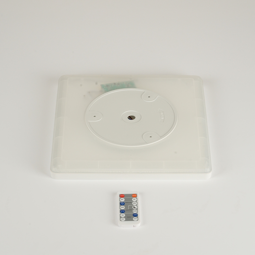 Brilagi - LED Dimmable light with a motion and dusk sensor ULTRA SLIM LED/18W/230V 30x30 cm + remote control