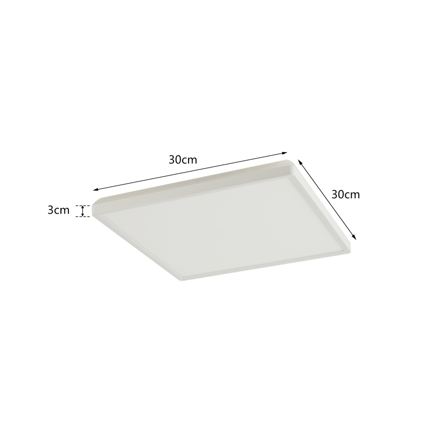 Brilagi - LED Dimmable light with a motion and dusk sensor ULTRA SLIM LED/18W/230V 30x30 cm + remote control