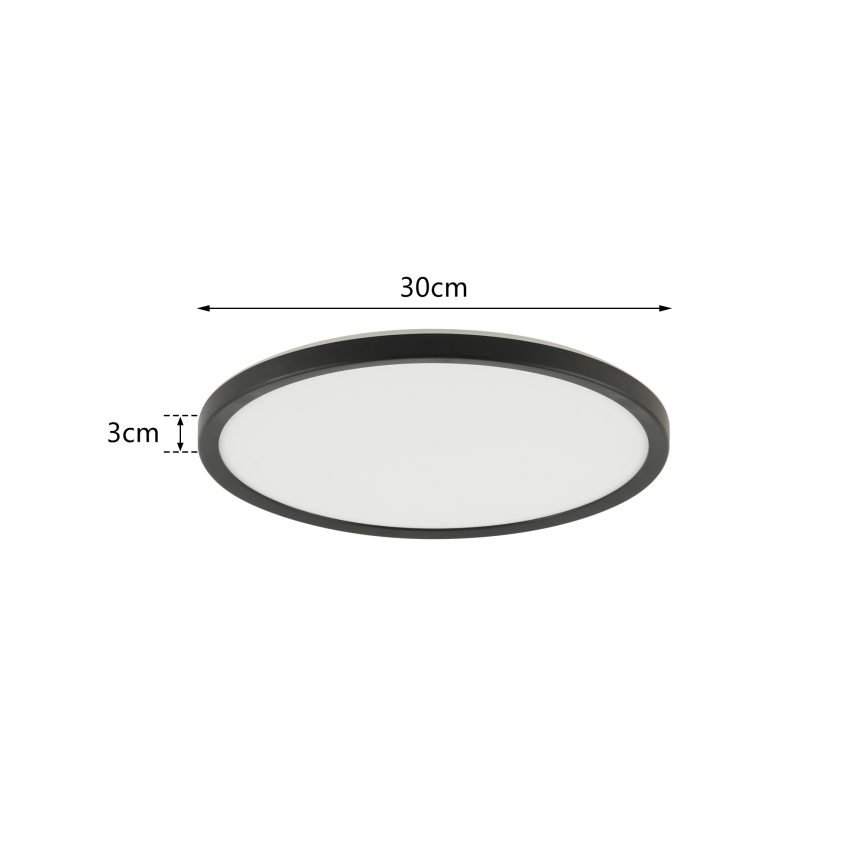 Brilagi - LED Dimmable light with a motion and dusk sensor ULTRA SLIM LED/18W/230V d. 30 cm + remote control