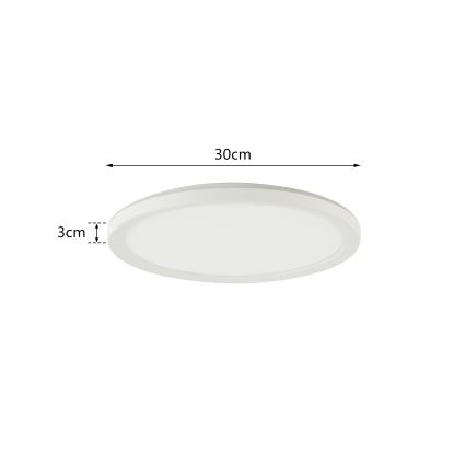 Brilagi - LED Dimmable light with a motion and dusk sensor ULTRA SLIM LED/18W/230V d. 30 cm + remote control