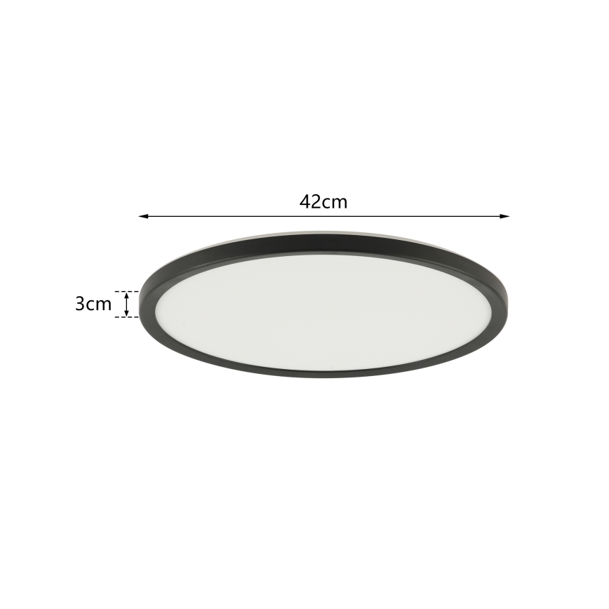 Brilagi - LED Dimmable light with motion and dusk sensor ULTRA SLIM LED/24W/230V d. 42 cm + remote control