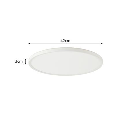 Brilagi - LED Dimmable light with a motion and dusk sensor ULTRA SLIM LED/24W/230V d. 42 cm + remote control
