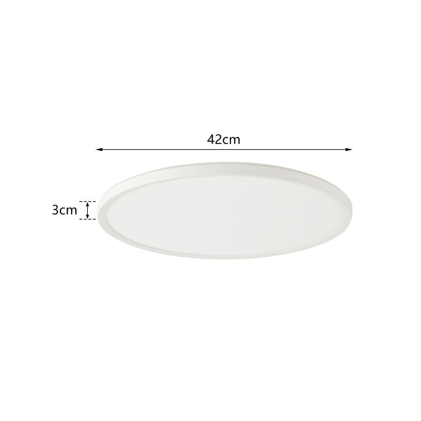 Brilagi - LED Dimmable light with a motion and dusk sensor ULTRA SLIM LED/24W/230V d. 42 cm + remote control