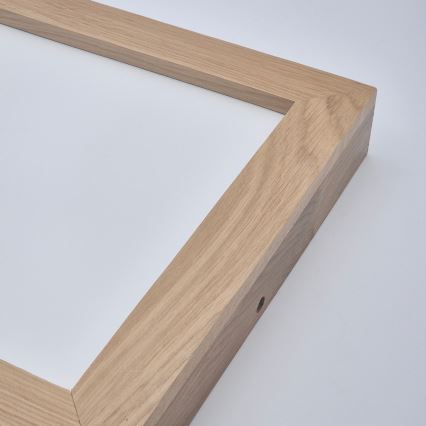 Brilagi - LED Dimmable bathroom ceiling light WOODY FRAME LED/24W/230V oak 30x30 cm 3000-6000K IP44 + remote control
