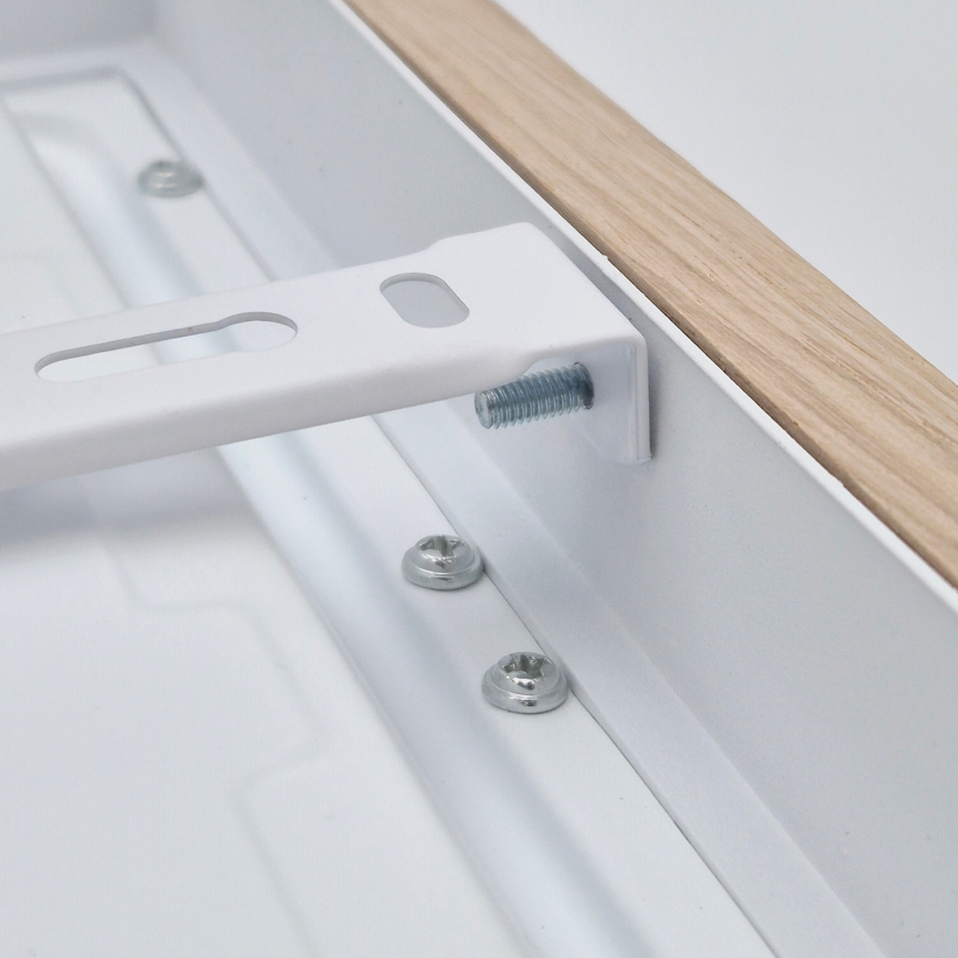 Brilagi - LED Dimmable bathroom ceiling light WOODY FRAME LED/24W/230V oak 30x30 cm 3000-6000K IP44 + remote control