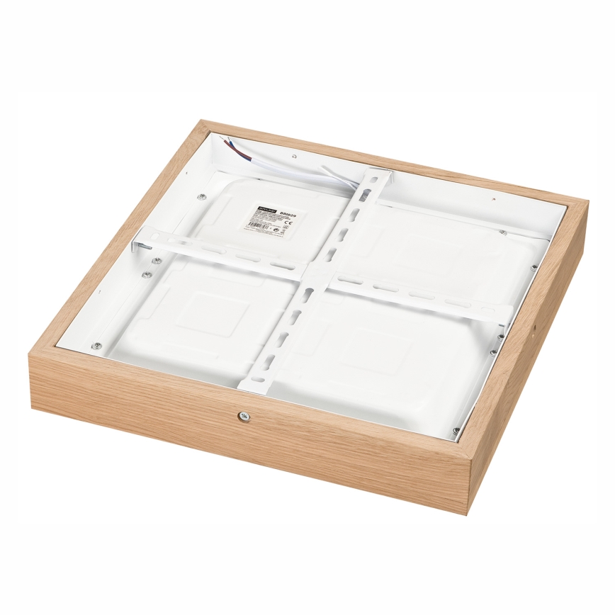 Brilagi - LED Dimmable bathroom ceiling light WOODY FRAME LED/24W/230V oak 30x30 cm 3000-6000K IP44 + remote control