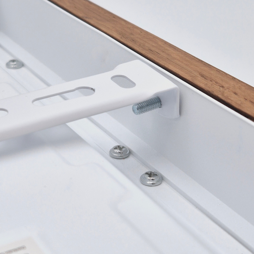 Brilagi - LED Dimmable bathroom ceiling light WOODY FRAME LED/24W/230V oak cherry 30x30 cm 3000-6000K IP44 + remote control