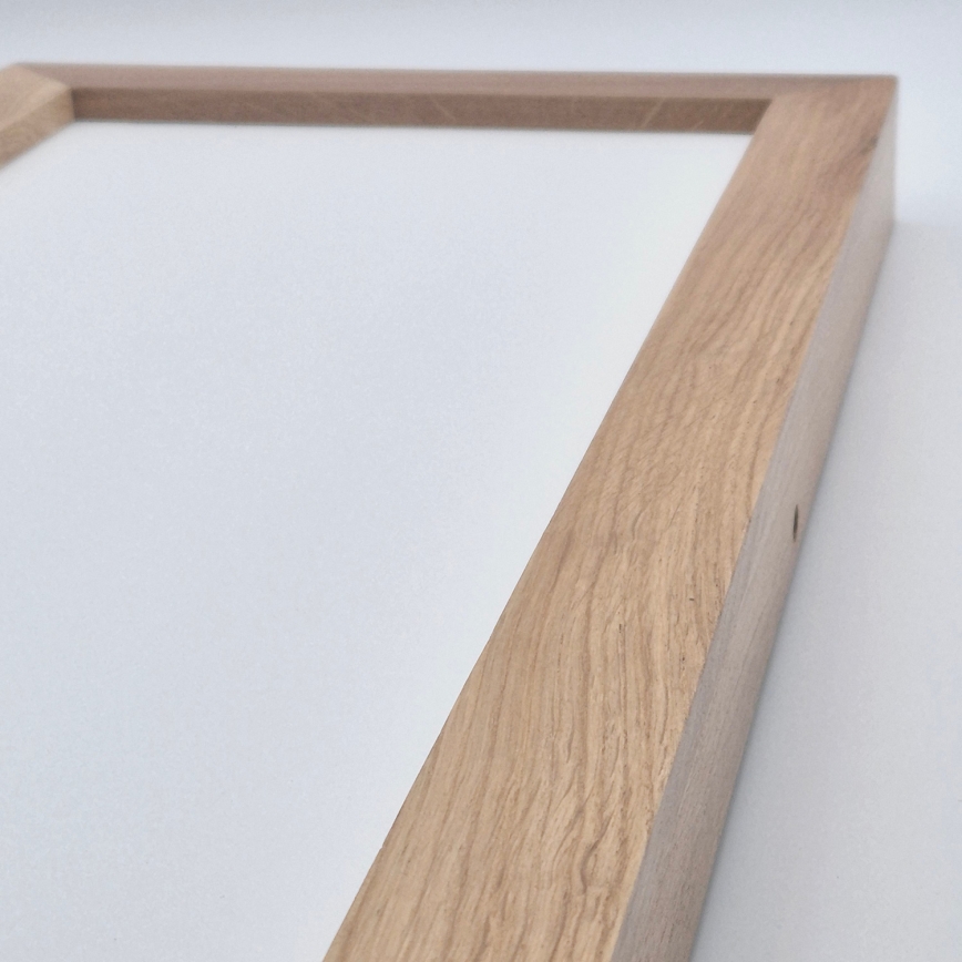 Brilagi - LED Dimmable bathroom ceiling light WOODY FRAME LED/50W/230V oak 120x30 cm 3000-6000K IP44 + remote control