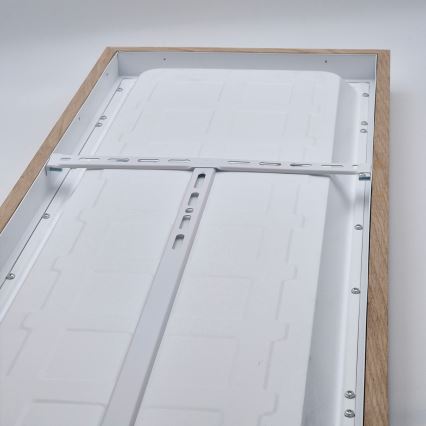 Brilagi - LED Dimmable bathroom ceiling light WOODY FRAME LED/50W/230V oak 120x30 cm 3000-6000K IP44 + remote control