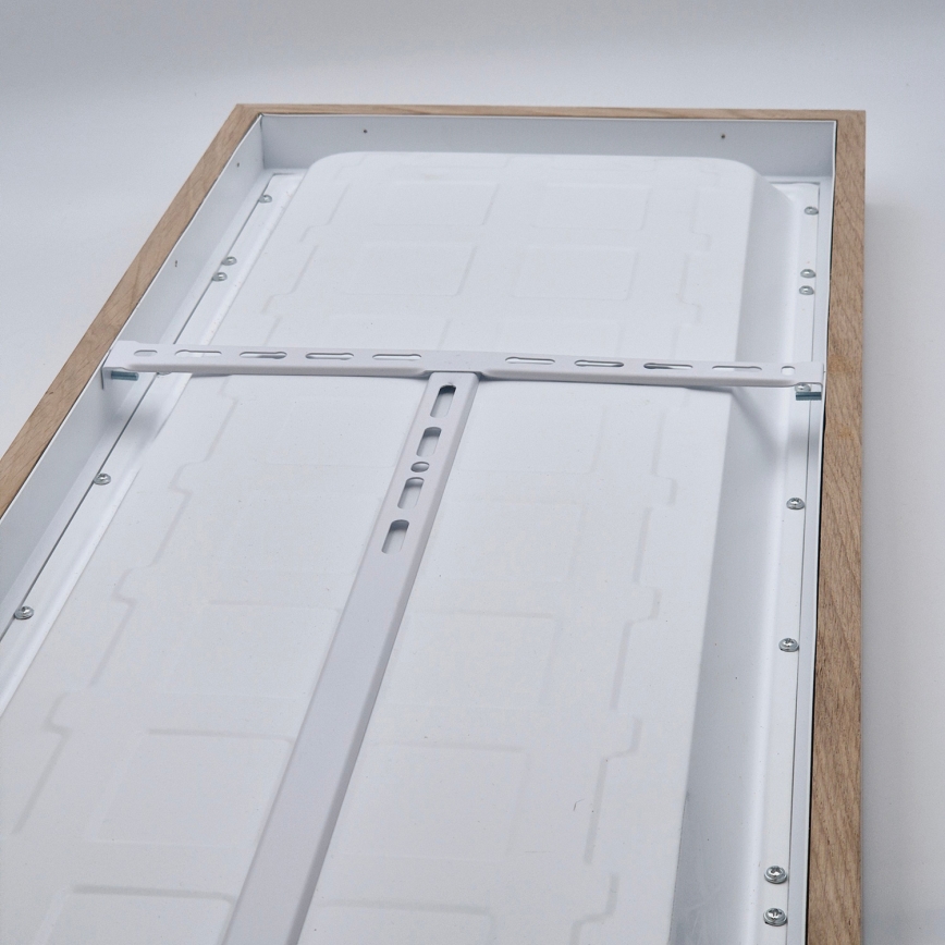 Brilagi - LED Dimmable bathroom ceiling light WOODY FRAME LED/50W/230V oak 120x30 cm 3000-6000K IP44 + remote control