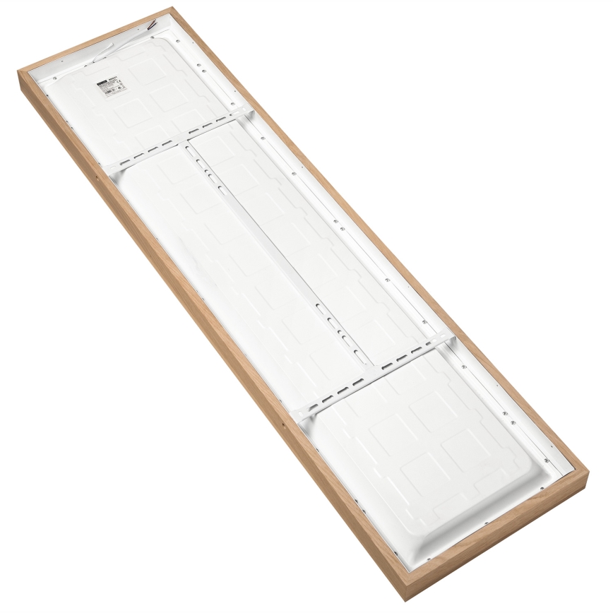 Brilagi - LED Dimmable bathroom ceiling light WOODY FRAME LED/50W/230V oak 120x30 cm 3000-6000K IP44 + remote control