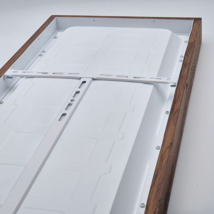 Brilagi - LED Dimmable bathroom ceiling light WOODY FRAME LED/50W/230V oak cherry 120x30 cm 3000-6000K IP44 + remote control