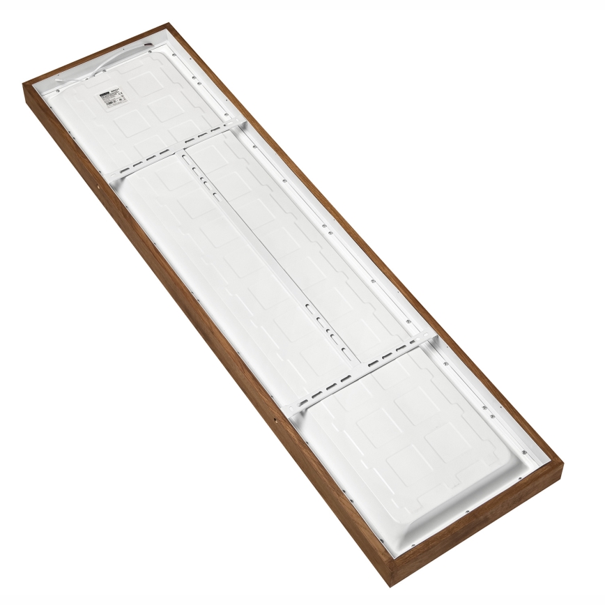 Brilagi - LED Dimmable bathroom ceiling light WOODY FRAME LED/50W/230V oak cherry 120x30 cm 3000-6000K IP44 + remote control