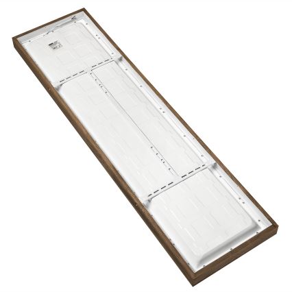 Brilagi - LED Dimmable bathroom ceiling light WOODY FRAME LED/50W/230V oak walnut 120x30 cm 3000-6000K IP44 + remote control