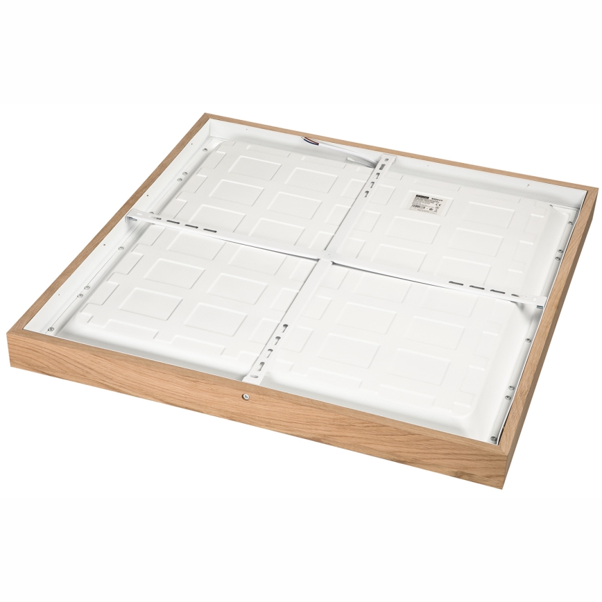 Brilagi - LED Dimmable bathroom ceiling light WOODY FRAME LED/50W/230V oak 60x60 cm 3000-6000K IP44 + remote control