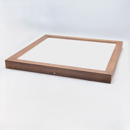 Brilagi - LED Dimmable bathroom ceiling light WOODY FRAME LED/50W/230V oak cherry 60x60 cm 3000-6000K IP44 + remote control