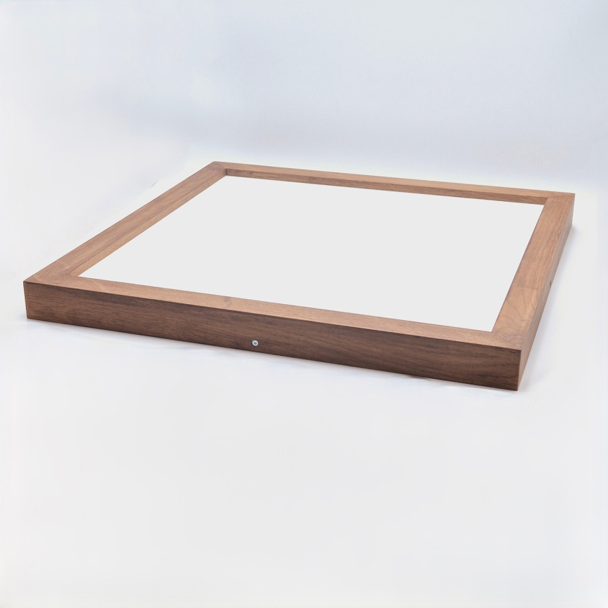 Brilagi - LED Dimmable bathroom ceiling light WOODY FRAME LED/50W/230V oak cherry 60x60 cm 3000-6000K IP44 + remote control