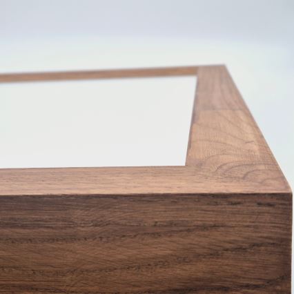 Brilagi - LED Dimmable bathroom ceiling light WOODY FRAME LED/50W/230V oak cherry 60x60 cm 3000-6000K IP44 + remote control