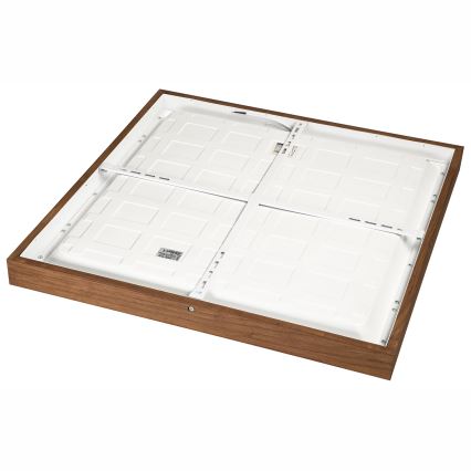 Brilagi - LED Dimmable bathroom ceiling light WOODY FRAME LED/50W/230V oak cherry 60x60 cm 3000-6000K IP44 + remote control