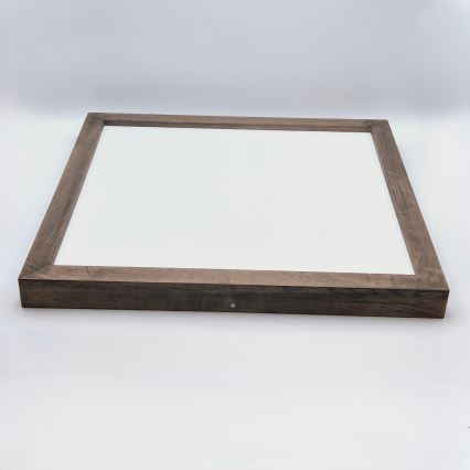 Brilagi - LED Dimmable bathroom ceiling light WOODY FRAME LED/50W/230V oak walnut 60x60 cm 3000-6000K IP44 + remote control