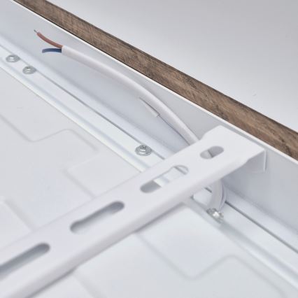 Brilagi - LED Dimmable bathroom ceiling light WOODY FRAME LED/50W/230V oak walnut 60x60 cm 3000-6000K IP44 + remote control