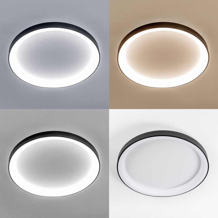 Brilagi - LED Dimmable Ceiling Light FALCON II LED/108W/230V 3000–6500K Ø80 cm Black + Remote Control