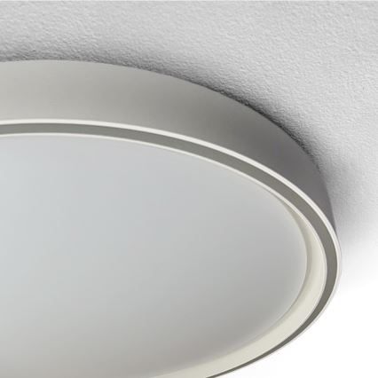 Brilagi - NANCI LED Dimmable Ceiling Light LED/60W/230V 3000-6500K Ø 49 cm Silver + Remote Control