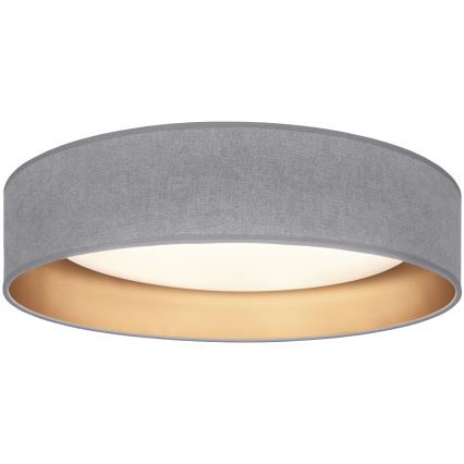 BRILAGI - LED Dimmable Ceiling Light VELVET SMARTIX LED/24W/230V 3000-6000K Ø45 cm Grey/Gold Wi-Fi Tuya Beacon + Remote Control