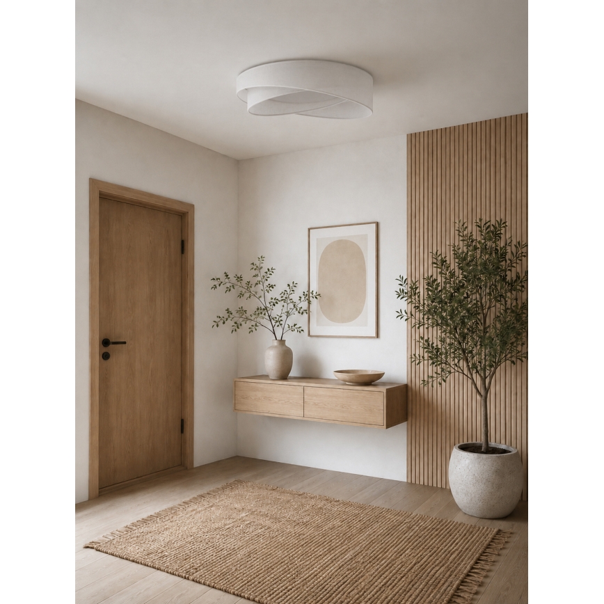 BRILAGI - LED Dimmable ceiling light VELVET TWIST LED/36W/230V 3000-6000K Ø 65 cm Wi-Fi Tuya Beacon white + remote control