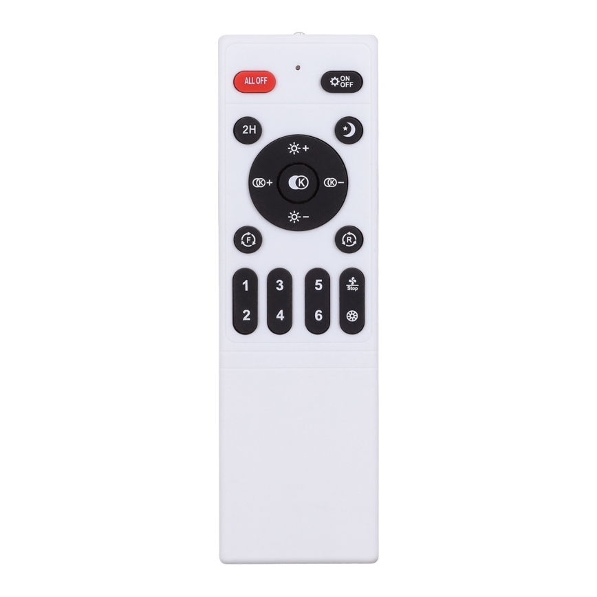 Brilagi - Dimmable LED Ceiling Light with Fan LED/30W/230V 3000-6500K Ø50 cm White/Oak + Remote Control