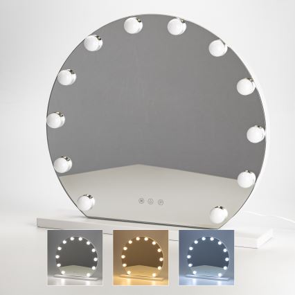Brilagi - LED Dimmable make-up mirror HOLLYWOOD LED/12W/230V 3000/4000/6500K