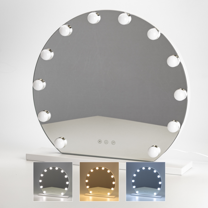 Brilagi - LED Dimmable make-up mirror HOLLYWOOD LED/12W/230V 3000/4000/6500K