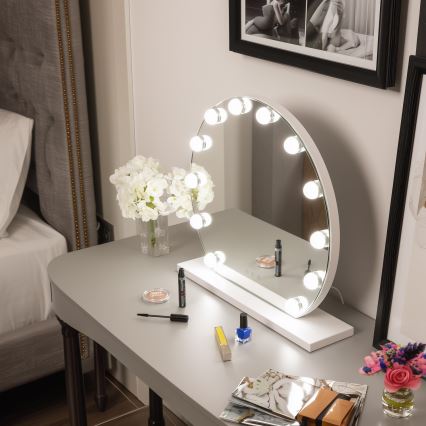 Brilagi - LED Dimmable make-up mirror HOLLYWOOD LED/12W/230V 3000/4000/6500K