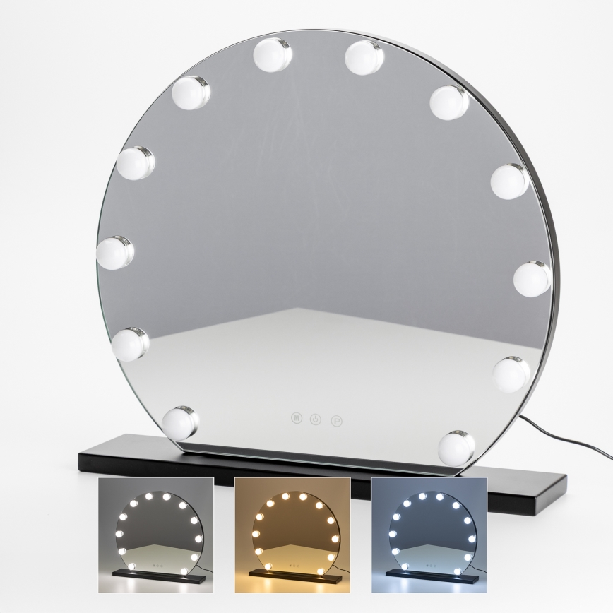 Brilagi - LED Dimmable make-up mirror HOLLYWOOD LED/12W/230V 3000/4000/6500K