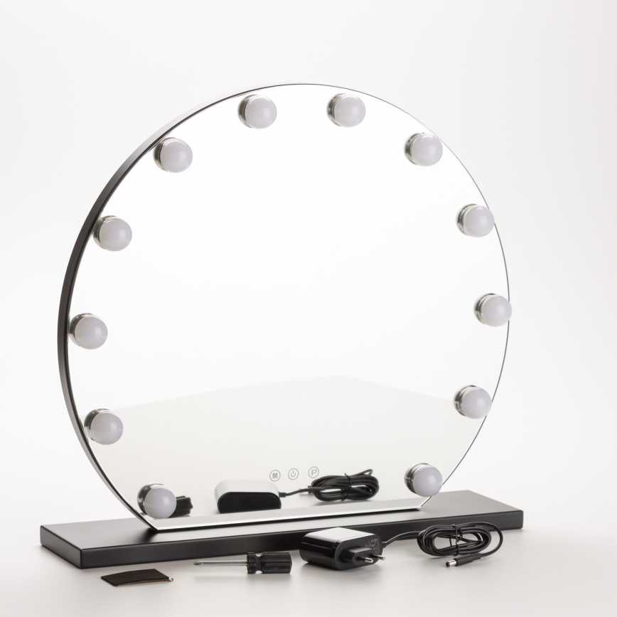 Brilagi - LED Dimmable make-up mirror HOLLYWOOD LED/12W/230V 3000/4000/6500K