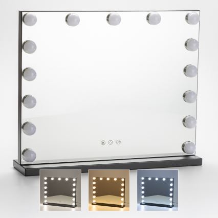 Brilagi - LED Dimmable make-up mirror HOLLYWOOD LED/15W/230V 3000/4000/6500K