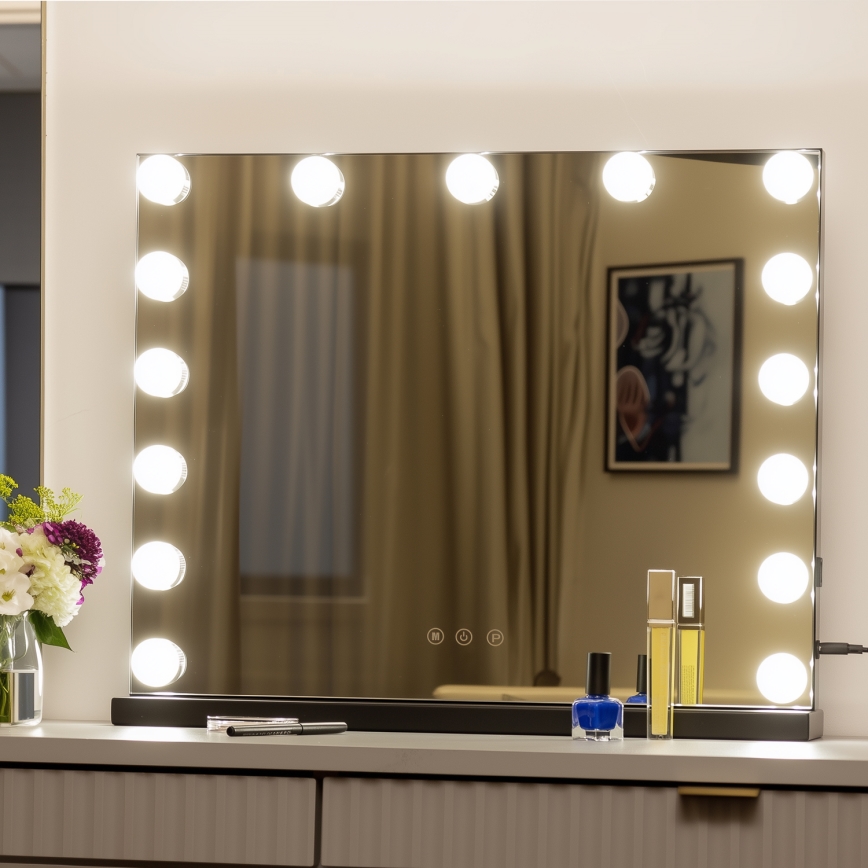 Brilagi - LED Dimmable make-up mirror HOLLYWOOD LED/15W/230V 3000/4000/6500K
