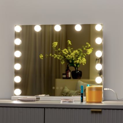 Brilagi - LED Dimmable make-up mirror HOLLYWOOD LED/15W/230V 3000/4000/6500K