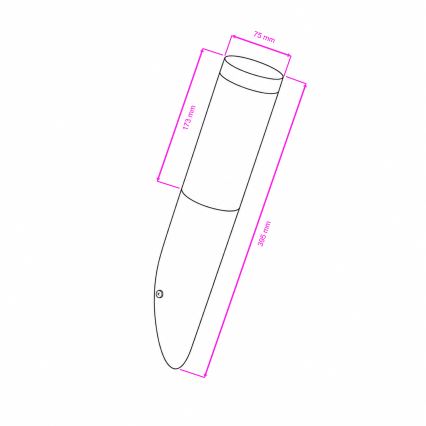BRILAGI - ELIA LED Dimmable Outdoor Wall Light 1xE27/6W/230V 2700-6500K IP44 Wi-Fi Anthracite