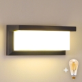 Brilagi - LED Dimmable Outdoor Wall Light BRICKY 1x E27/6W/230V 2700-6500K IP54 Anthracite