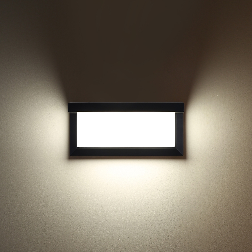 Brilagi - Dimmable LED Outdoor Wall Light BRICKY 1xE27/6W/230V 2700-6500K IP54 Black