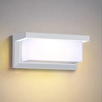 Brilagi - LED Dimmable Outdoor Wall Light BRICKY 1xE27/6W/230V 2700-6500K IP54 white