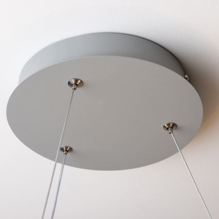 Brilagi - LED Dimmable Cable-Suspended Pendant FALCON LED/80W/230V 3000-6500K Ø 60 cm grey + remote control
