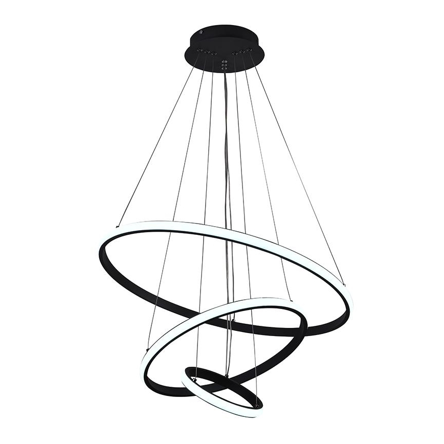 Brilagi - Dimmable LED cable-suspended pendant CIRCLE LED/90W/230V 3000-6500K Ø 60 cm + remote control