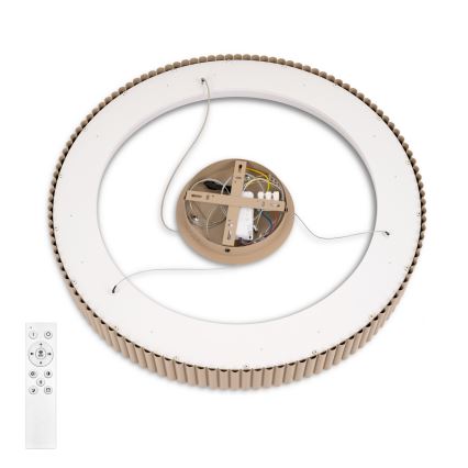 Brilagi - LED Dimmable Cable Pendant FALCON MODERN LED/54W/230V 3000-6500K Ø 60 cm Beige + Remote Control