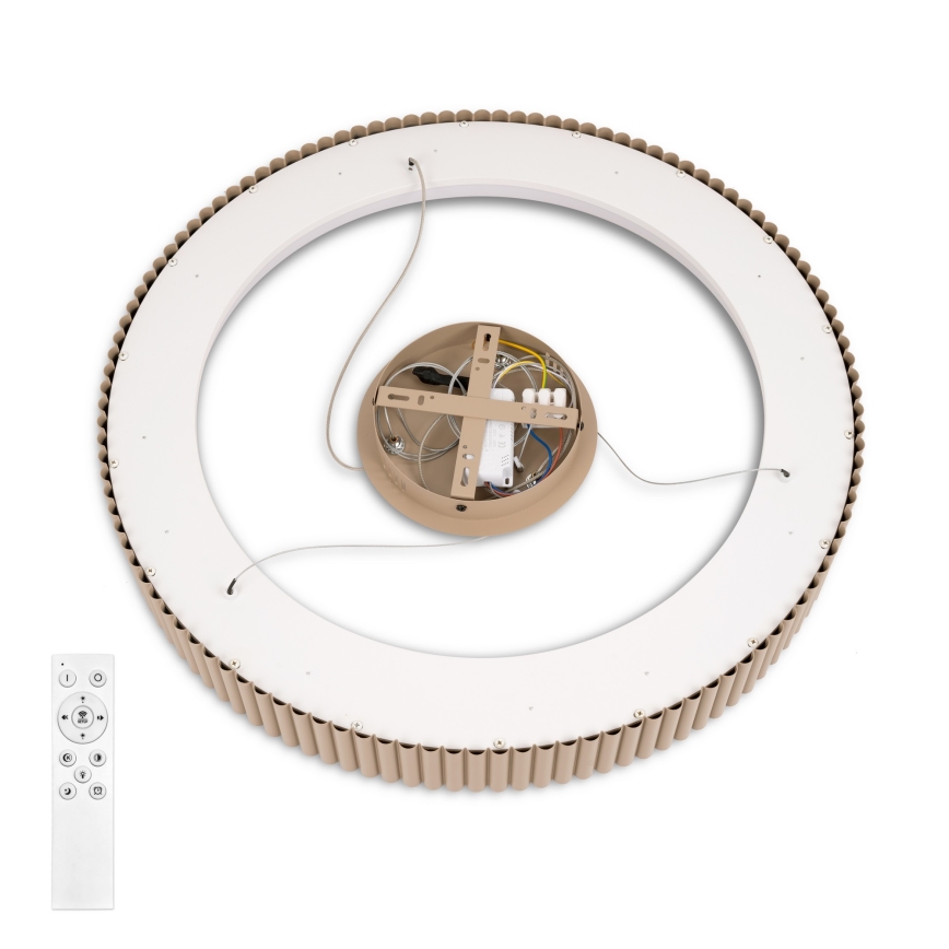 Brilagi - LED Dimmable Cable Pendant FALCON MODERN LED/54W/230V 3000-6500K Ø 60 cm Beige + Remote Control