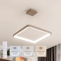 BRILAGI - LED Dimmable pendant light on cable FALCON SLIM LED/50W/230V 3000-6500K 50x50 cm beige + remote control