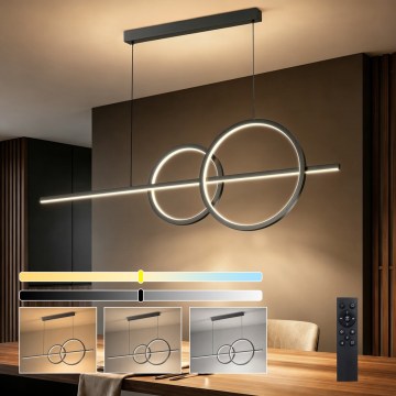 BRILAGI - LED Dimmable pendant light on cable SIGNATURE LED/53W/230V 3000-6000K 120 cm black + remote control