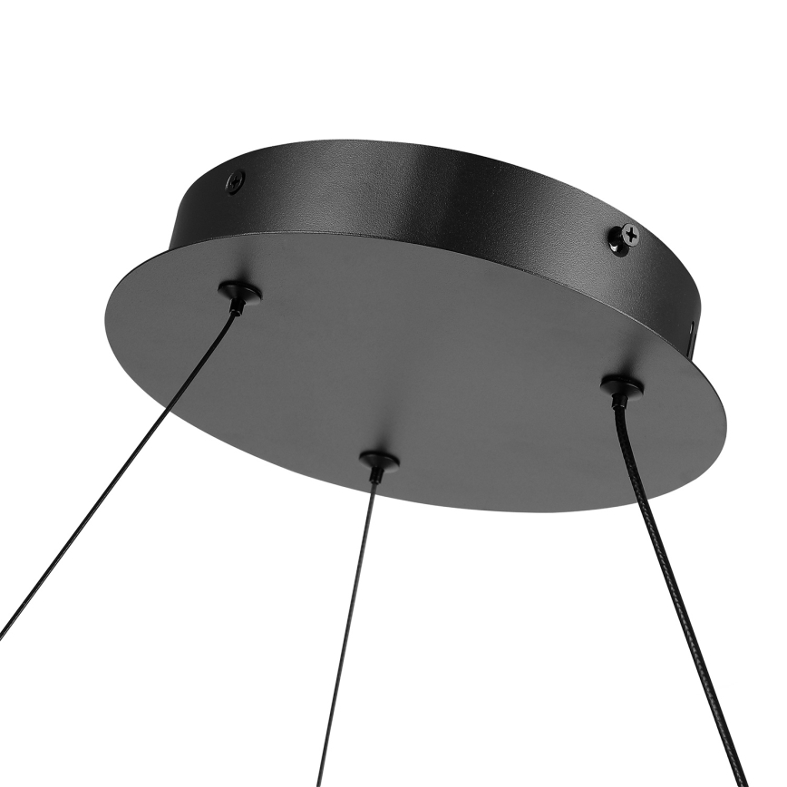 Brilagi - TWISTER LED Dimmable Cable Pendant LED/105W/230V 3000–6000K Ø 100 cm Black + Remote Control